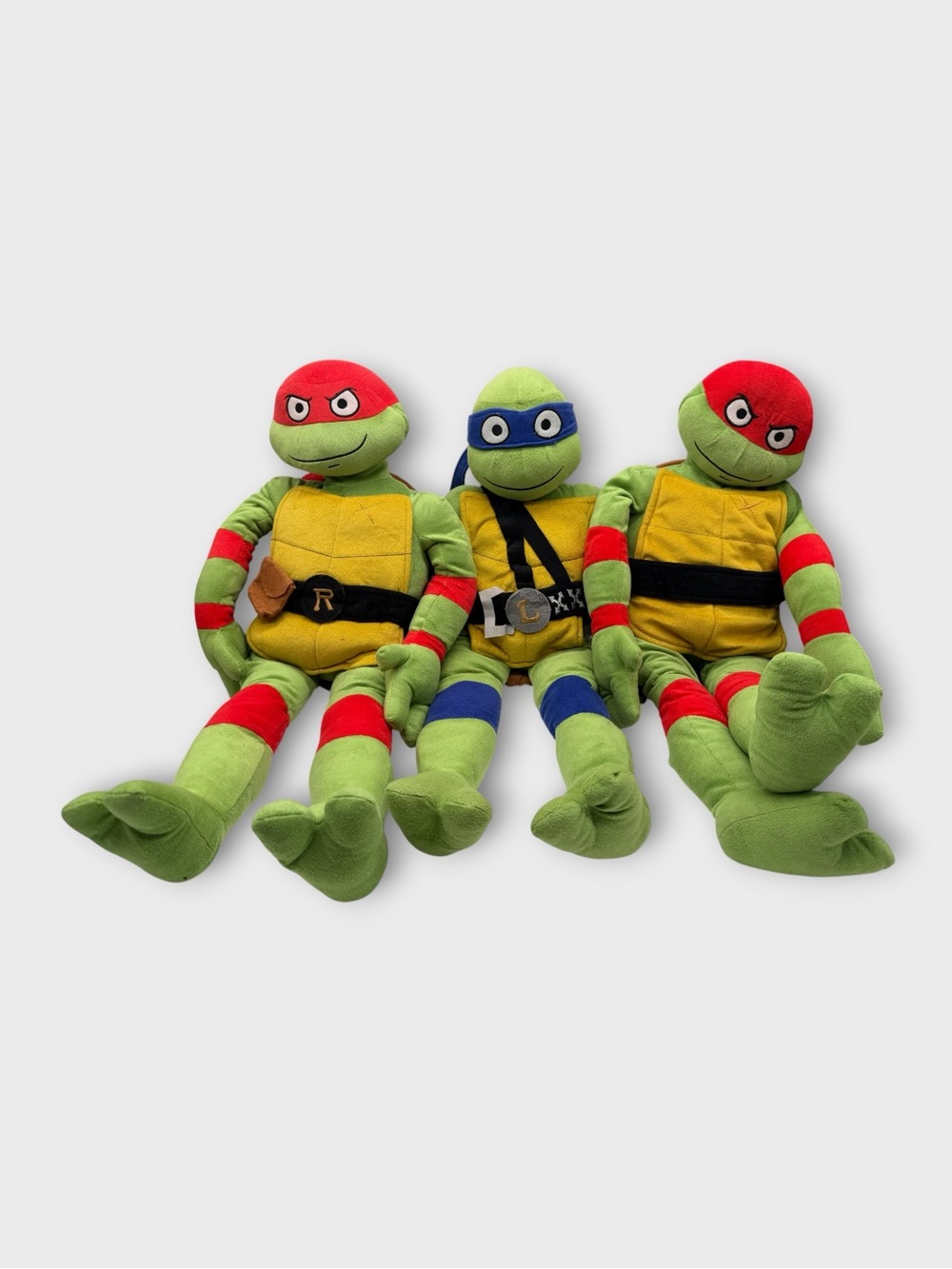 Teenage Mutant Ninja Turtle Plush Dolls 24” Good Condition Donatello Raphael